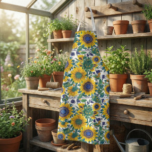 Tablier Tournesols Art populaire ukrainien Petrikivka