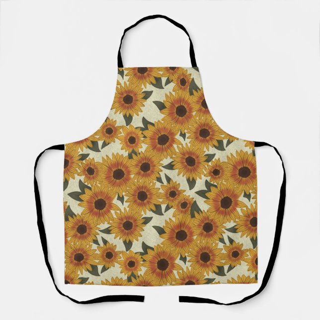 Tablier Tournesols d'été (Recto)
