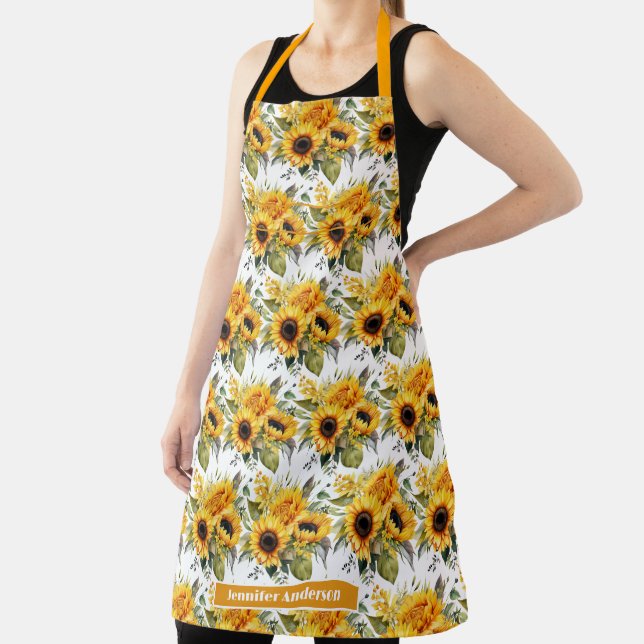 Tablier Tournesols Féminins Floraux  (Insitu)
