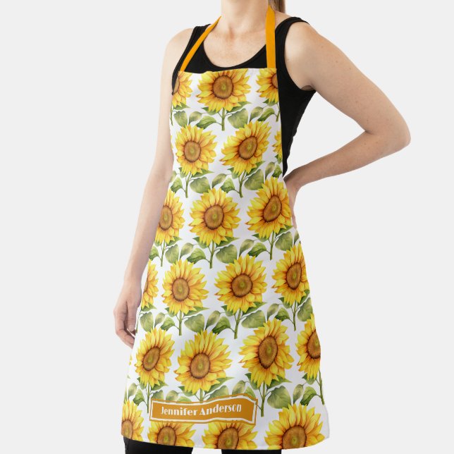 Tablier Tournesols Féminins Floraux  (Insitu)