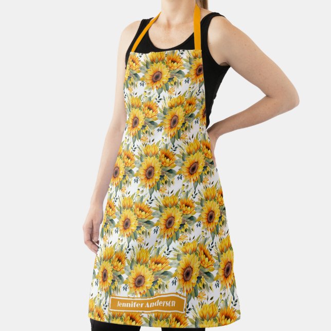Tablier Tournesols Féminins Floraux  (Insitu)