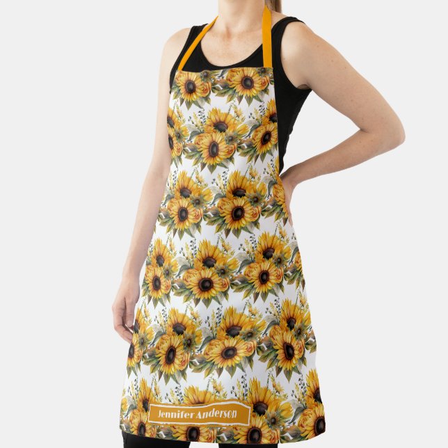 Tablier Tournesols Féminins Floraux  (Insitu)