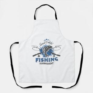 Tablier Tournoi de pêche, poisson, pêcheur, lac, océan, me