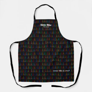 Tablier Tours Eiffel couleur motif noir