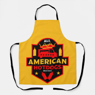 Tablier Tous les américains Hotdogs Foodies Apron