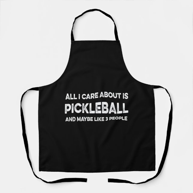 Tablier Tout ce qui m'importe c'est le pickleball (Recto)