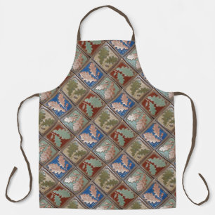 Tablier tout-en-dessus avec pinte en feuilles de c