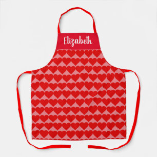 Tablier Tout-En-Dessus Red Hearts