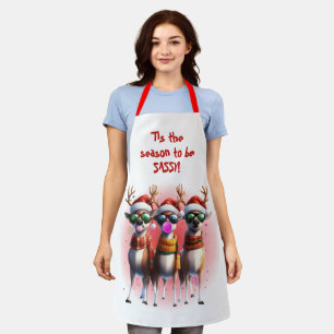 Tablier Tout-En-Plan Sassy Reindeer