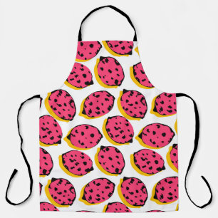 Tablier tout sur citron motif vintageabstrait, art, dos