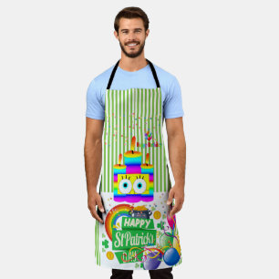 Tablier Tout sur imprimer Joyeux anniversaire Saint Patric