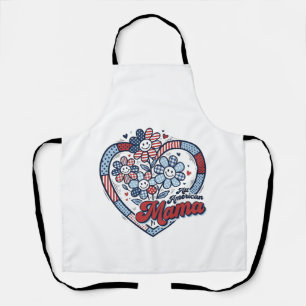 Tablier Toute conception de chemise de fleur patriotique d