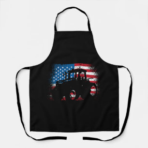 Tablier Tractor USA Drapeau design pour Patriotic Farmer