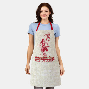 Tablier Tradewinds Holiday Hawaiian Hula Girl Apron