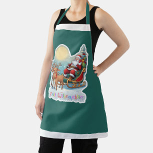 Tablier Traîneau à rennes avec Rudi -