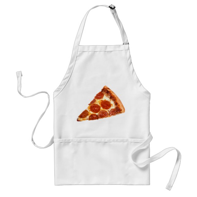 Tablier Tranche de pizza pepperoni classique de SlipperyJo (Devant)