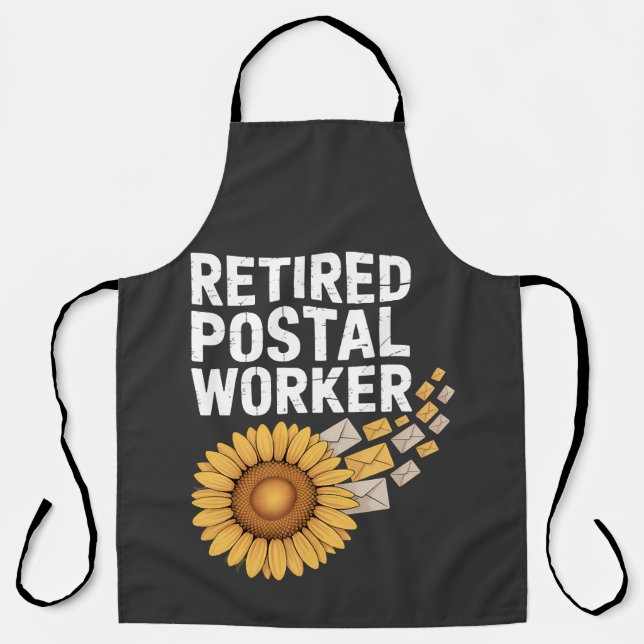 Tablier Travailleur postal retraité (Recto)