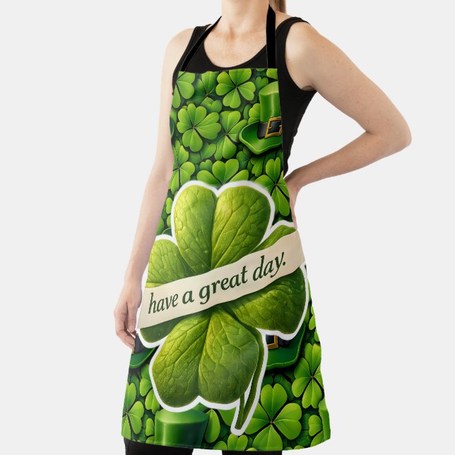 Tablier Trèfle à quatre feuilles Saint Patrick (Insitu)