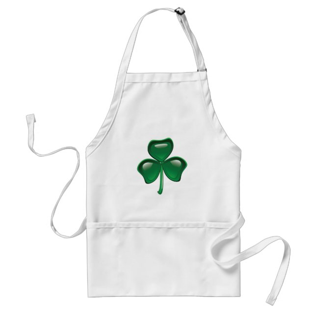 Tablier Trèfle à trois feuilles Shamrock vert (Devant)