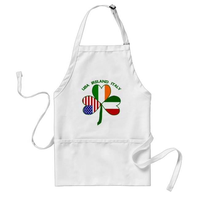 Tablier Trèfle Irlande USA Italien (Devant)