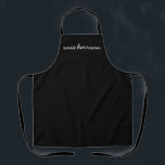 Tablier Trendy Modern Black Script Monogram<br><div class="desc">Add a chic and personalized touch to your kitchen with this trendy modern black script monogram design. Elegant and minimalist,  it’s perfect for customizing with initials or names,  gifting,  or cooking in style. The clean,  sophisticated design complements any home décor.</div>