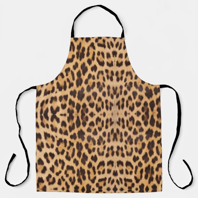 Tablier trendy stylislisi wild safari leopard print (Recto)