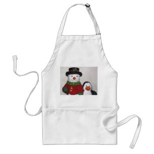Tablier Très mignon Snowman et ami Apron