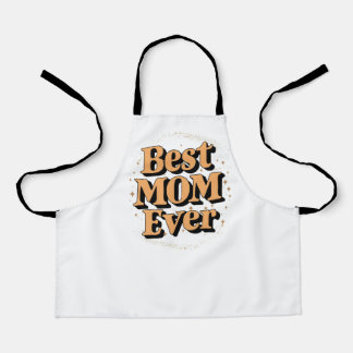 Tablier Très Unique Typographie Meilleure Maman Ever