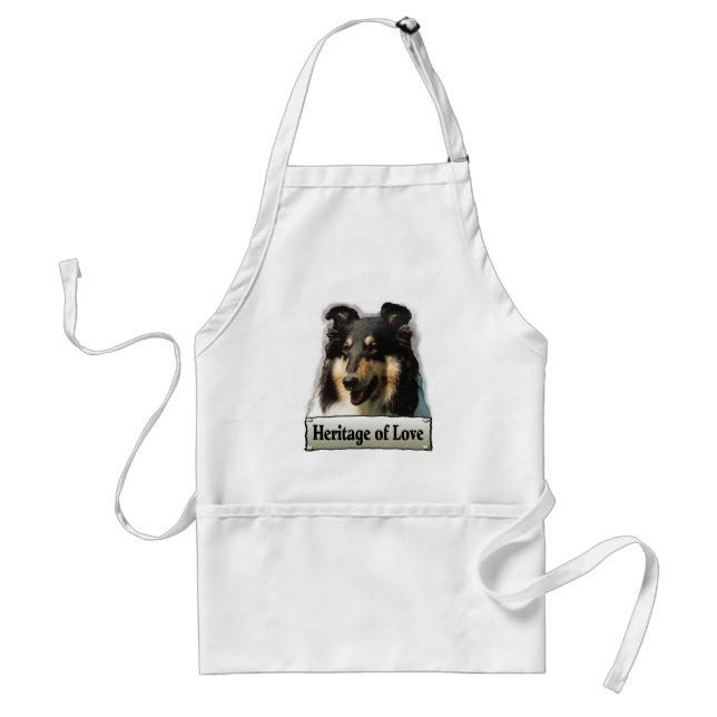 Tablier Tri Color Rough Collie Toxits (Devant)