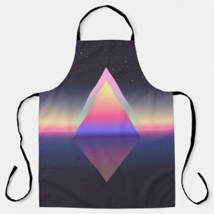 Tablier Triangle brillant. Concept Ethereum. abs futuriste