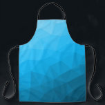 Tablier Triangle motif de maillage géométrique dégradé cya<br><div class="desc">Triangle maillage géométrique avec dégradé bleu foncé clair. motif,  ombre,  maillage,  triangles,  géométrie,  géométrique,  dégradé,  cool,  triangle,  clair,  bleu,  cyan</div>