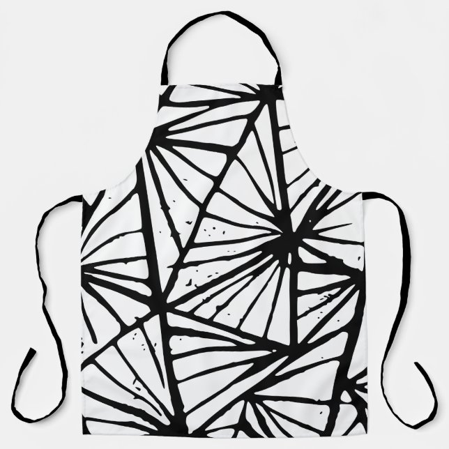 Tablier Triangles Abstraits Imprimer tout-dessus Imprimer  (Recto)