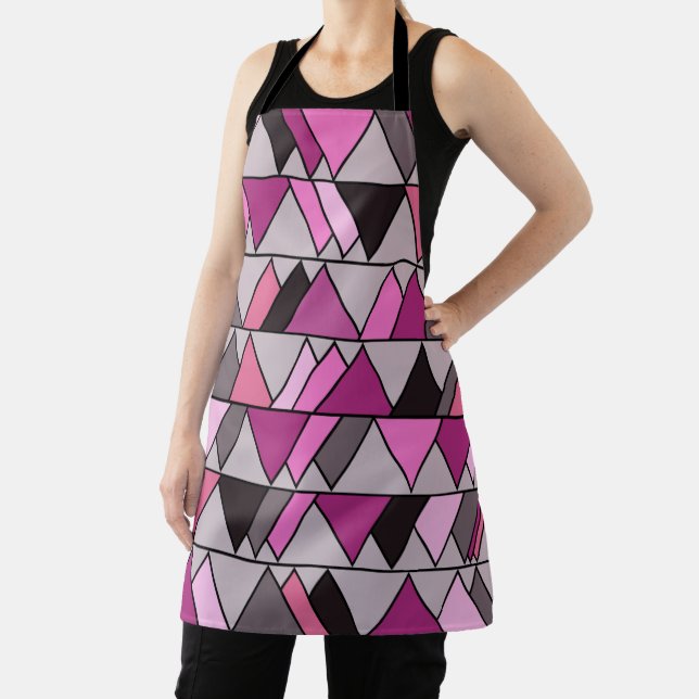 Tablier Triangles Camo Rose (Insitu)