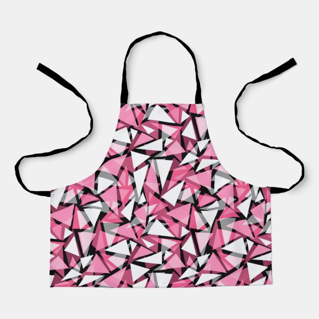 Tablier Triangles géométriques sans couture (Recto)