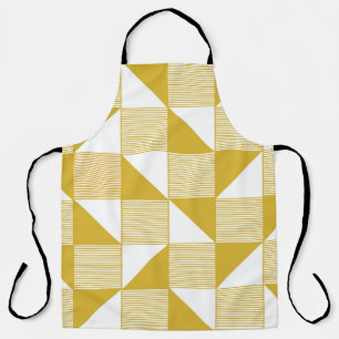 Tablier Triangles Jaunes : Motif Linéaire Sans Seamless.