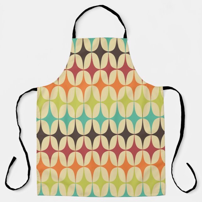 Tablier Triangles rétro : retour arrière Motif géométrique (Recto)