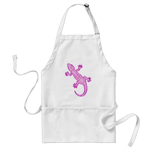 Tablier Tribal batik Gecko - orchid and shell pink (Devant)