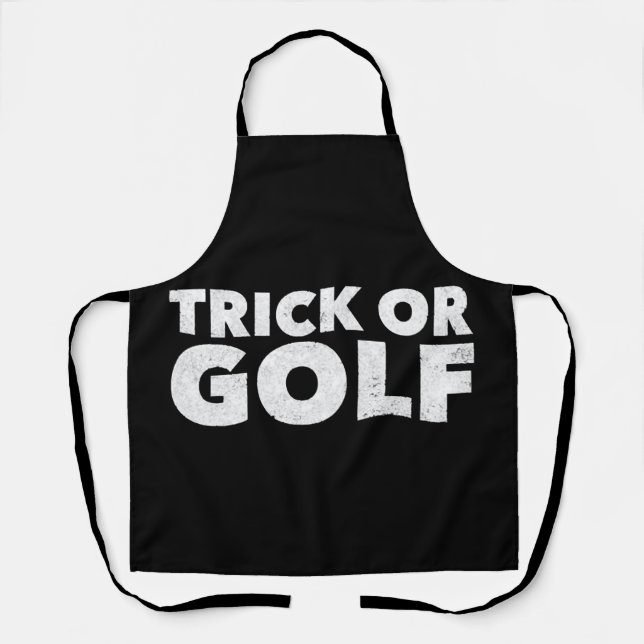 Tablier Trick Or Golf Funny Halloween (Recto)