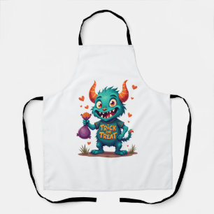 Tablier Trick or Treat Candy Monster - T-shirt Halloween D