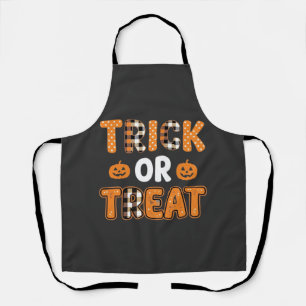Tablier Trick or Treat Halloween Pumpkin Vector Design_1