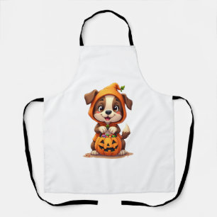 Tablier Trick ou Treat Dog - Jolie chemise de chiot Hallow