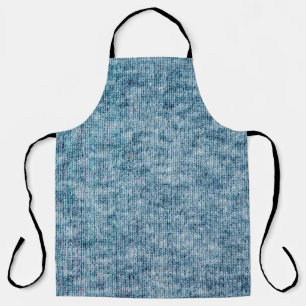Tablier Tricot bleu texture laine fermer fond photo