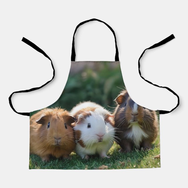 Tablier "Triple Squeak : Trio des cochons adorables de béb (Recto)