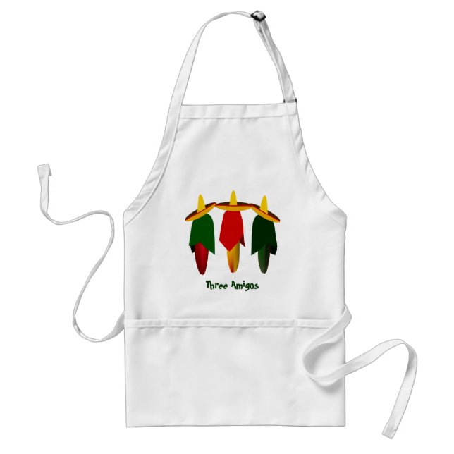 Tablier Trois Amigo amis Hot Peppers Apron (Devant)