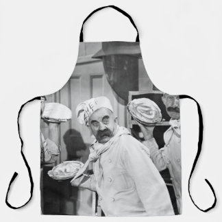 Tablier Trois chefs tenant des tartes pour une bagarre dan