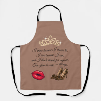 Tablier Trop Glam Pour Se Soucier – Citation Chic