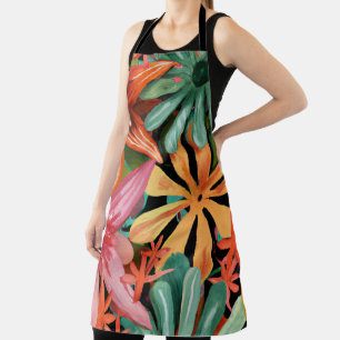 Tablier tropical/hawaïen/floral/fleur