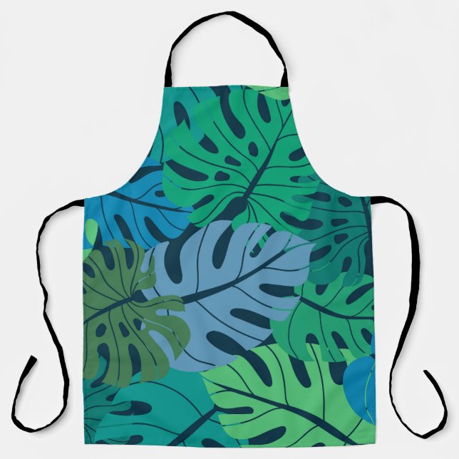 Tablier Tropical Jungle Palm Motif sans couture (Recto)