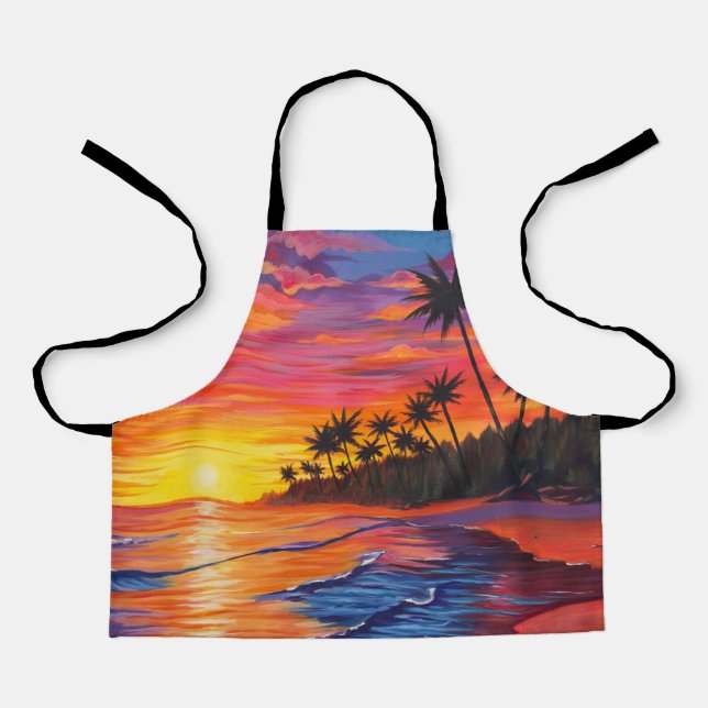 Tablier Tropical Sunset Apron (Recto)