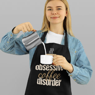 Tablier Trouble du café obsessionnel   Cute Barista